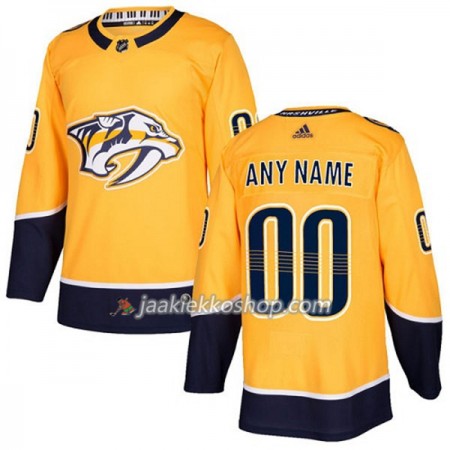 Miehille NHL Nashville Predators Custom Adidas 2017-2018 Kulta Authentic